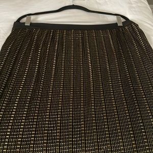 Halston metallic skirt